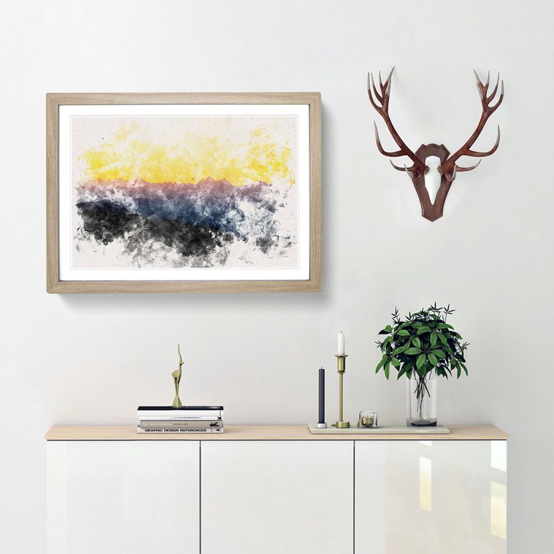 Mount Seymour in Canada - Framed Print, 62cm H x 87cm W x 2cm D, Oak Framed