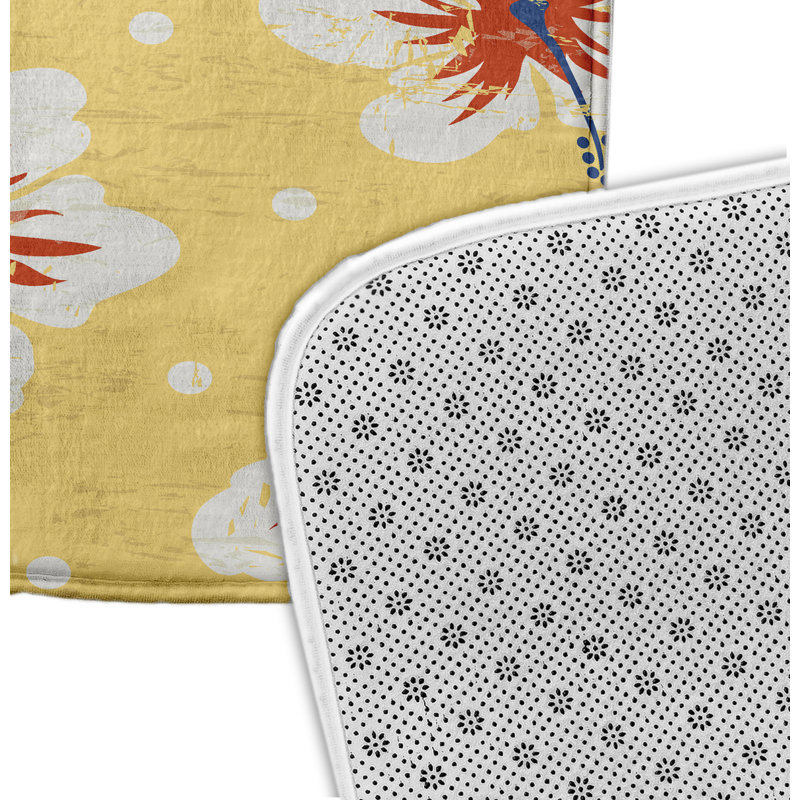 Tapis de bain Herrington, l 34 po x L 21 po, Jaune