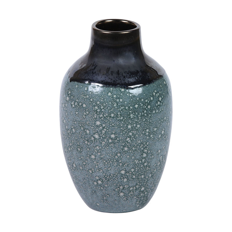 Vase Clayton - émaillé bleu