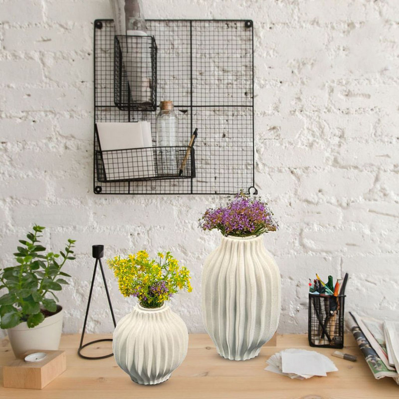 Dedman Ceramic / Porcelain Table Vase, White