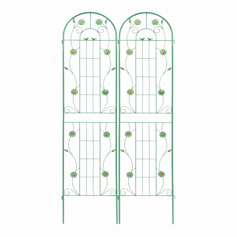 Barrière de jardin, treillis de jardin en métal antirouille pour les plantes grimpantes