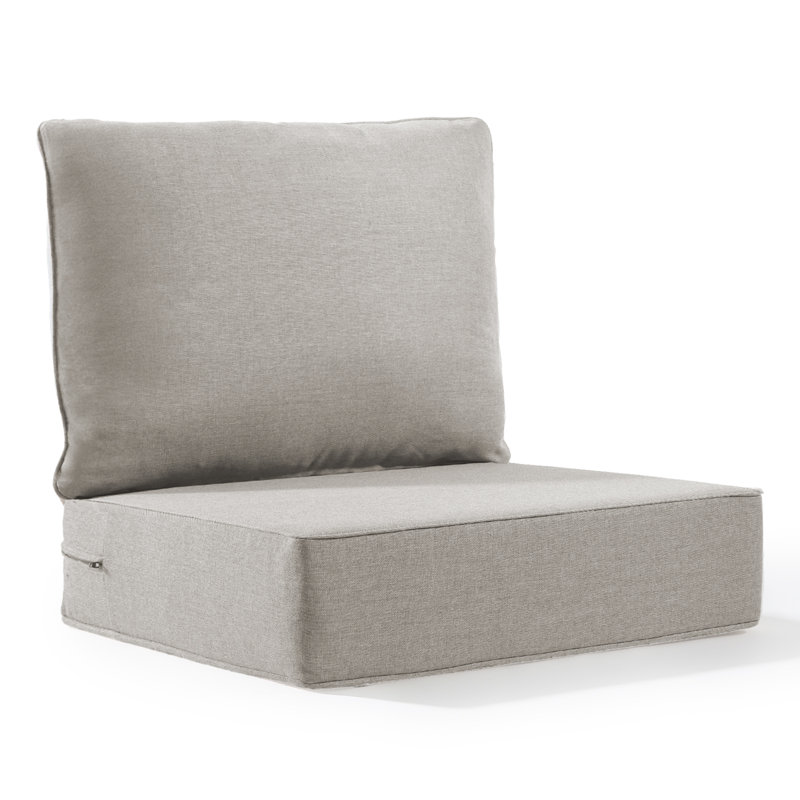 Outdoor Cushions For Patio Furniture,Outdoor Seat Cushion Set 24 X 24 X 6 Inch,Waterproof & Fade Resistant Outdoor Chair Cushions,Deep Patio Chair Cushion With Removable Cover