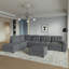 Canapé modulaire en U Corduroy-117494710