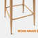 360°Swivel Upholstered Counter Stools With Backrest
