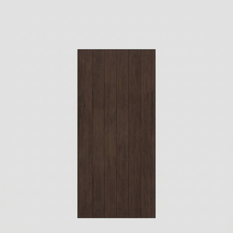 Porte à panneau 80 po Barrow Slab Only Acajou, 30" x 80" [30" Door]
