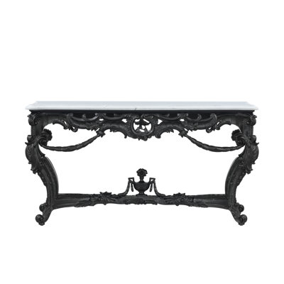 Spencer London 74'' Marble Top Console Table