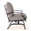 Ensemble de 4 chaises berçantes d'extérieur en métal de qualité supérieure pour la détente