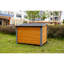 Warm Winter Dog 45 po - Bois massif, rideau en plastique, maison de bois facile à entretenir imperméable, conservation de la chaleur, pour confort