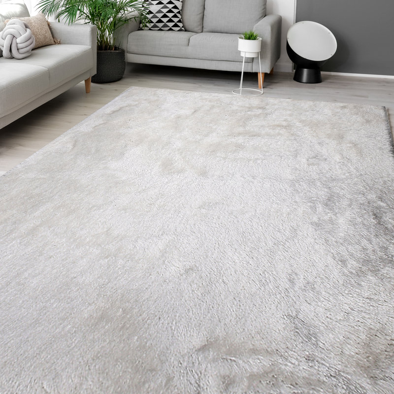 Pavilion Area Rug in White, Rectangle 7'6" x 9'6"