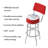 Budweiser Swivel Upholstered Counter Stool