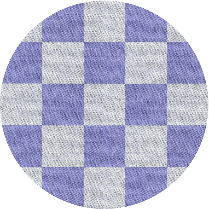 Tapis de zone lavande à motifs, Rond 5 pi