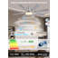 Ventilateur de plafond 60 pouces avec lumières-133340205