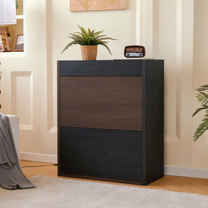 Extendable & Rotating Shoe Cabinet With 1 Drawer, 90-Degree Corner Cabinet, Multifuctional Storage Combination Cabinet For Living Room, Hallway, Entryway
