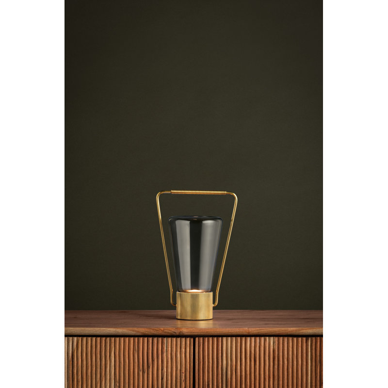 Booker Rechargeable Table Lamp in Aged Brass