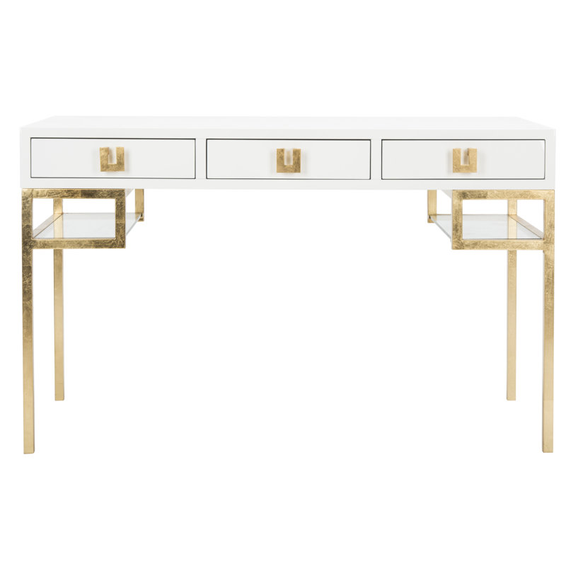 Helmsworth Metal Base Writing Desk