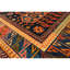 Tapis brun / bleu marine noué à la main de haute qualité