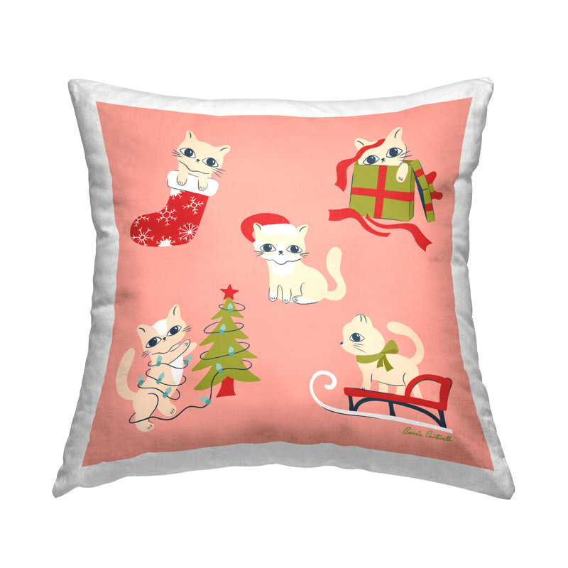 Coussin Festive Cats
