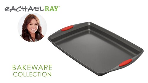 Rachael Ray Oven Lovin' Cake Pan, Rectangle, 9 Inch x 13 Inch