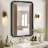 Sarwat Rectangle Wood Wall Mirror for Bathroom Bedroom-935737505-935737504