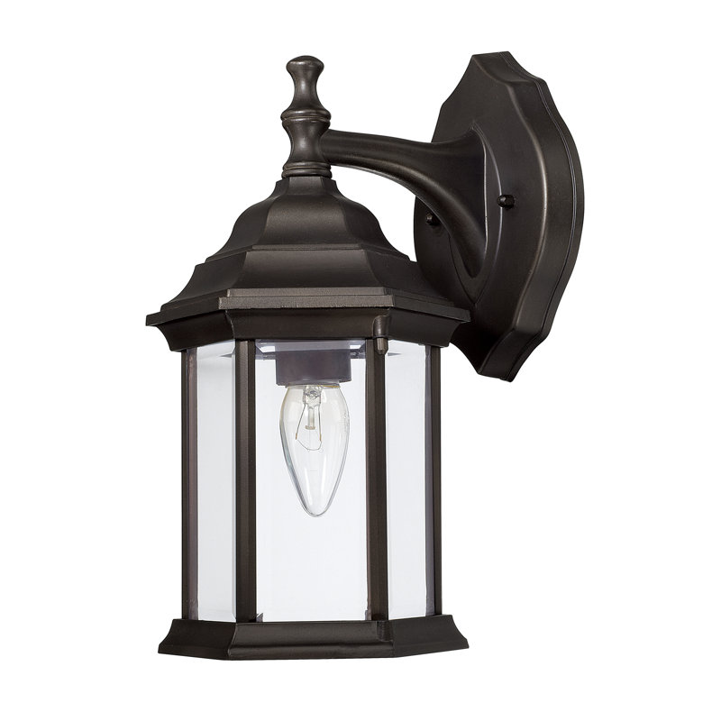 Lanterne murale d'extérieur 1 lumière , Bronze vieilli
