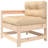 Dakota Fields 4 Piece Patio Lounge Set With Cushions Solid Wood-1000555906-1000555909