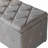 1 Piece Rectangular Storage Ottoman Fabric Linen With 2 Set Ottomans