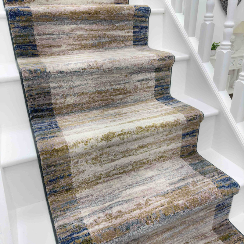 Stair Runner Abstract Area Rug, Stair Runner 66 x 690 cm