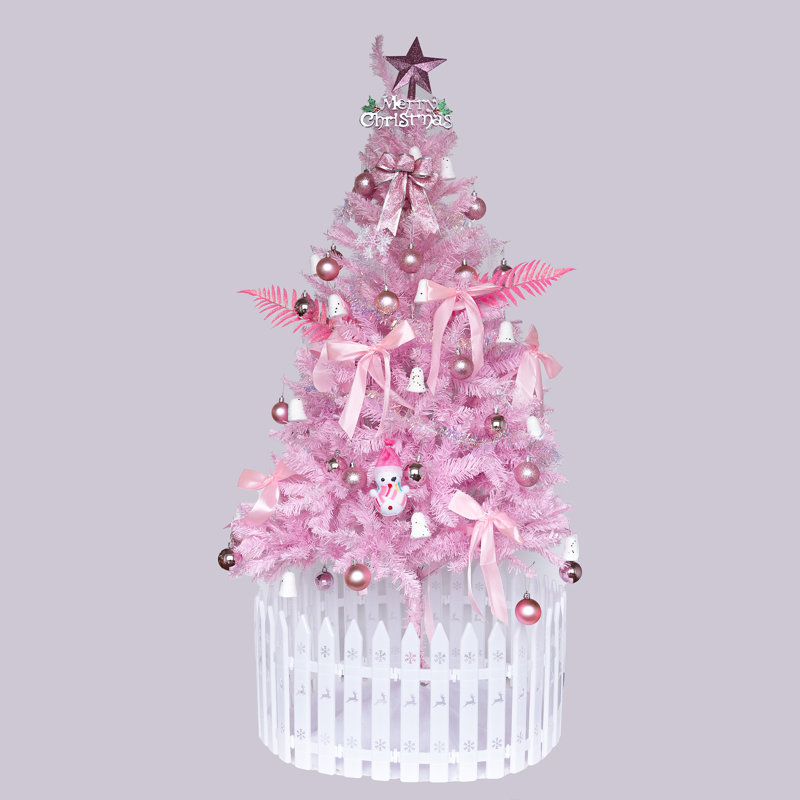 Arbre de Noël 6 pi - rose