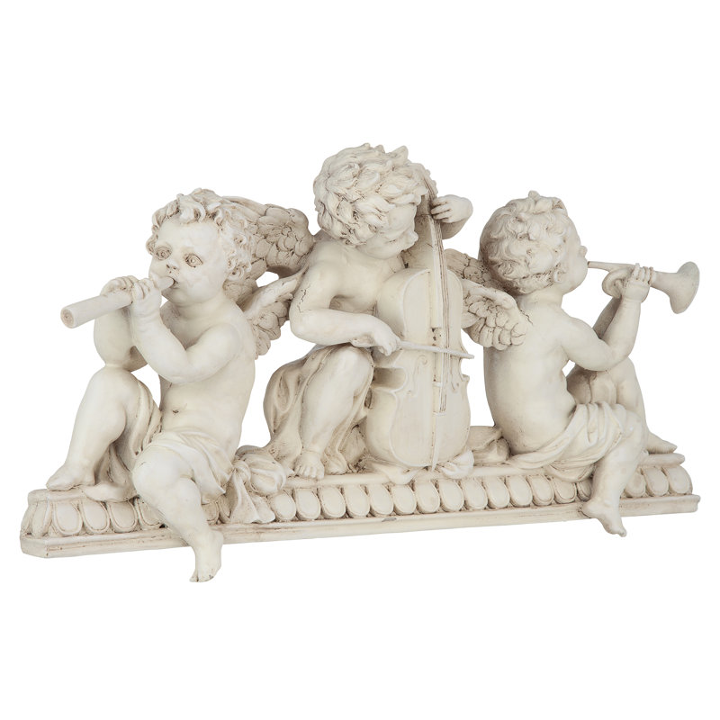 Angelic Notes Sculptural Wall Pediment