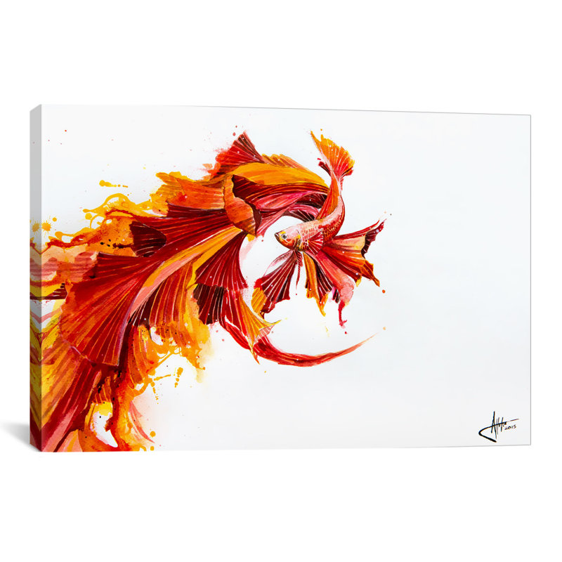 « allumage par marc allante », reproduction d’art sur toile tendue, H 26 po x l 40 po x P 1,5 po