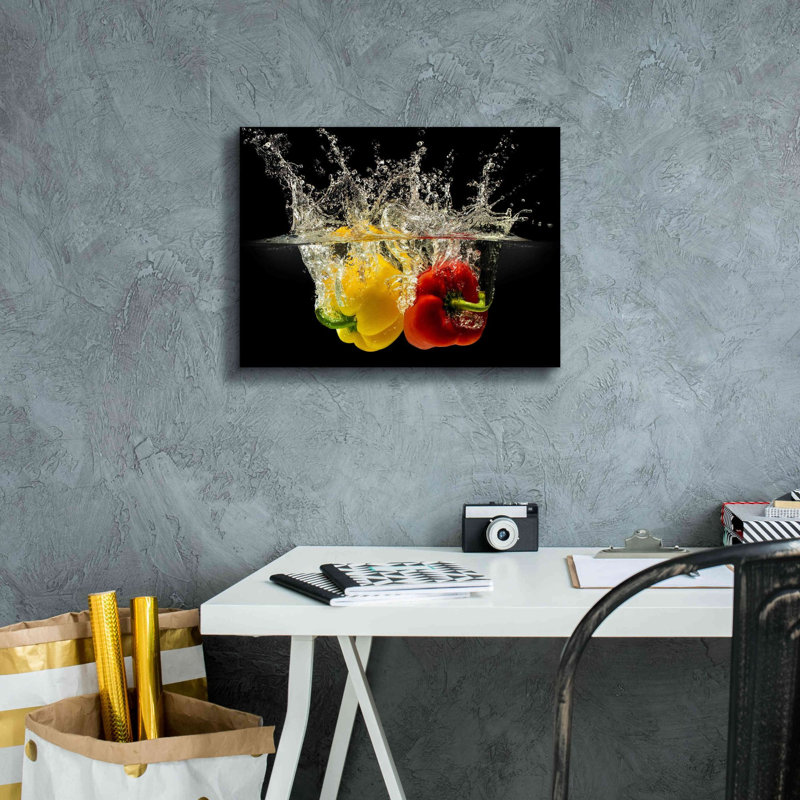 «Pepper Splash» par Epic Portfolio, estampe numérique sur toile, H 12 po x l 16 po x P 0,75 po