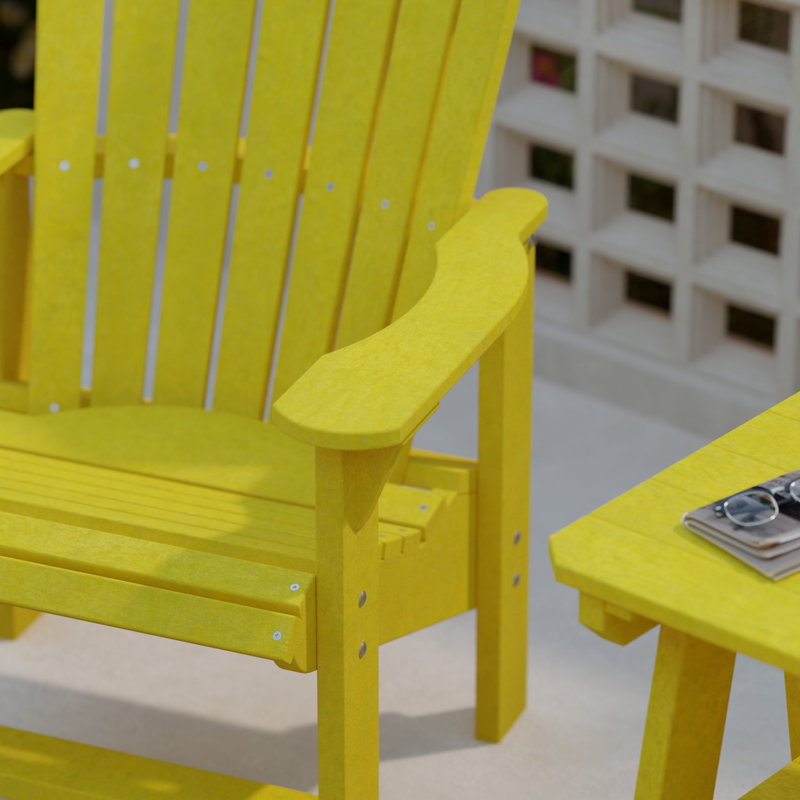 Heritage Outdoor Adirondack Chair, Lemon Yellow