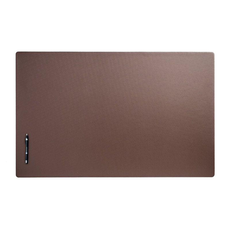Tapis de bureau en similicuir Keasler, H 0,25 po x l 24 po x P 38 po