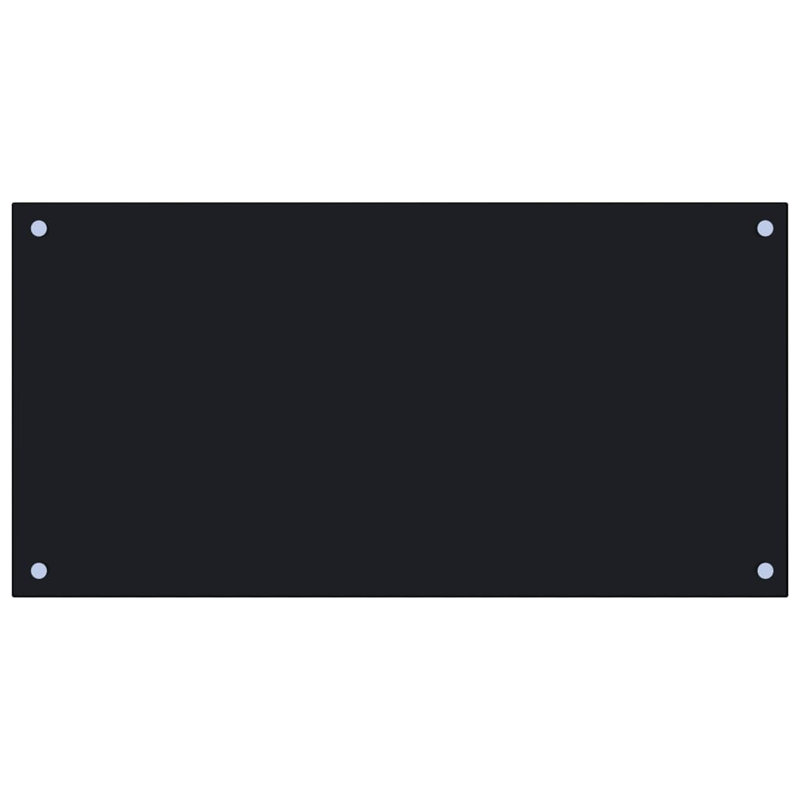Hudak Glass Field Tile, Black, 40cm x 80cm