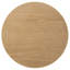 Table de bout transitionnelle ronde avec tablette inférieure