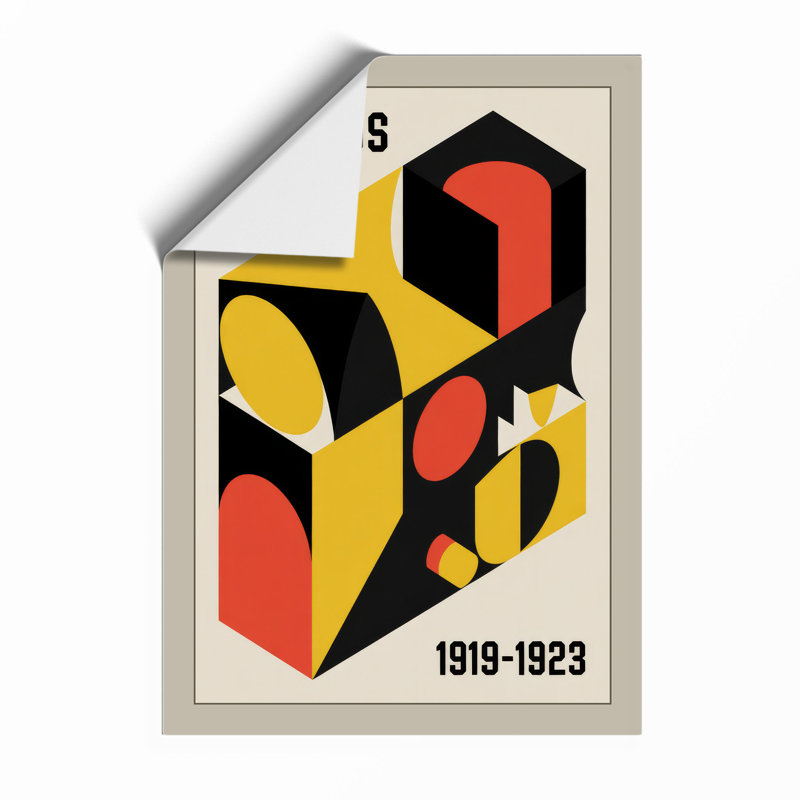 Bauhaus Constructivist Geometric - Print, Unframed, A4 - 29.7 x 21.0 cm