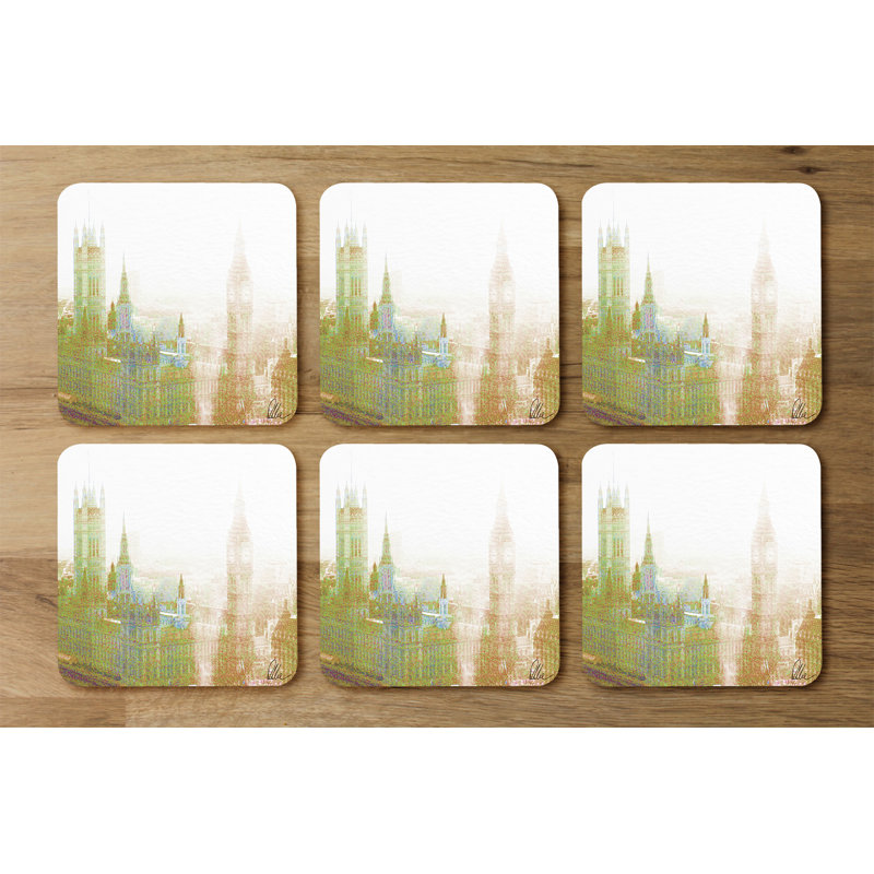 Square 6 Piece Coaster Set