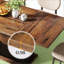 Élégante table de salle à manger rectangulaire avec une fabrication durable, parfaite pour les réunions de famille et les repas quotidiens.