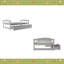 Lit plateforme simple avec deux tiroirs-1152436621
