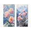 Pivoines par les sommets enneigés I - décoration murale en toile florale 2 panneaux-1425807458-1425807469