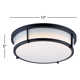 Briella 2 Light Acrylic Flush Mount