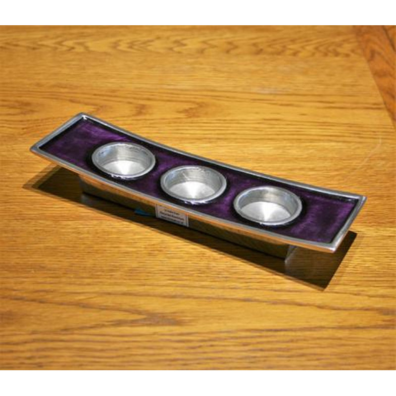 Metal Tealight Holder, Purple