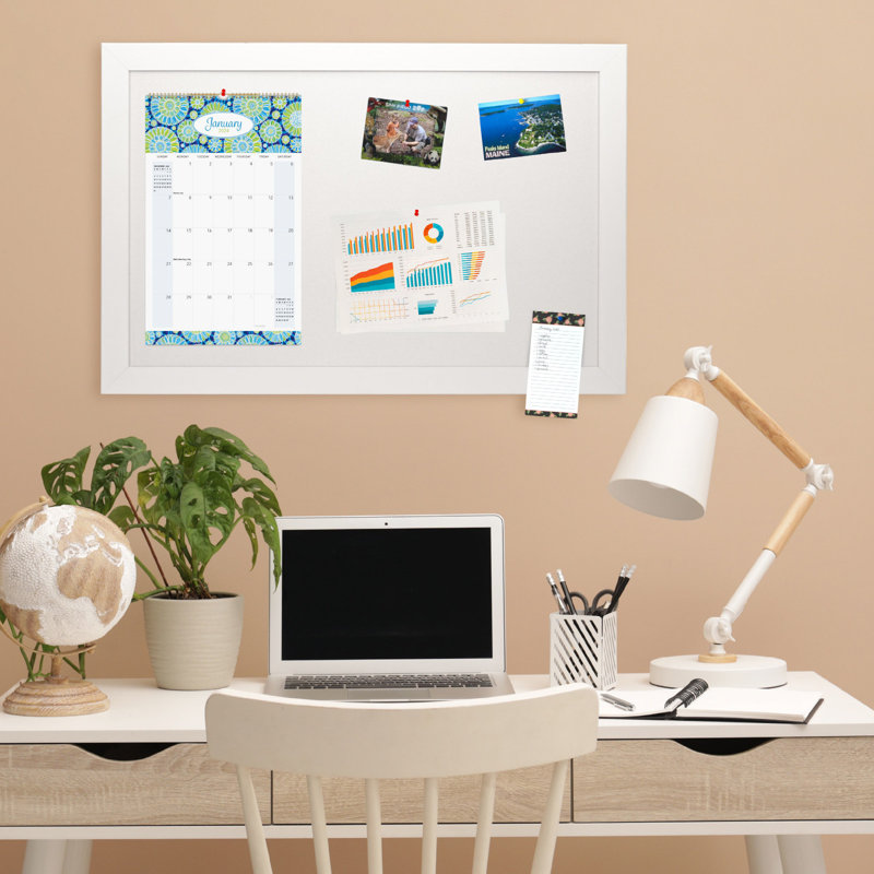 Babillard mural, 36 po x 24 po, Blanc