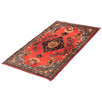 Tapis corail unique en laine 3 pi 9 po x 5 pi 10 po Mcenroe