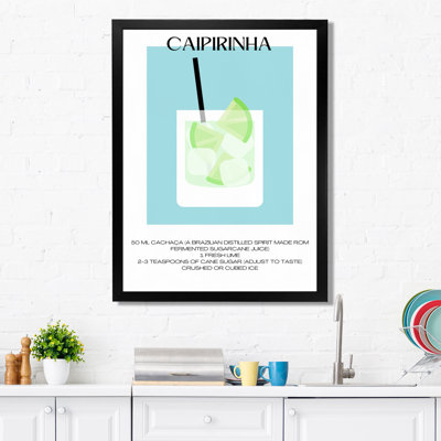 Caipirinha, cocktail brésilien - Art mural cocktails