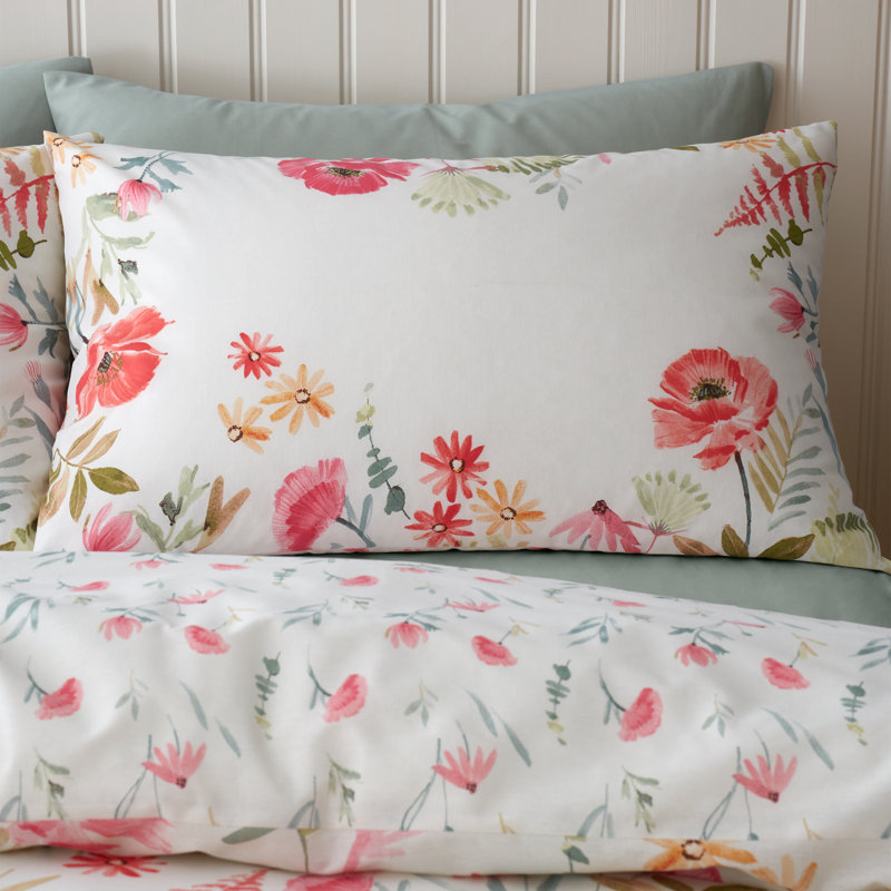 Ella Poppy Reversible Duvet Cover Set, Double