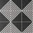 Script Stripe Negative 7.87 in. x 7.87 in. Matte Porcelain Floor and Wall Tile (11.19 sq. ft./Case)-61798042