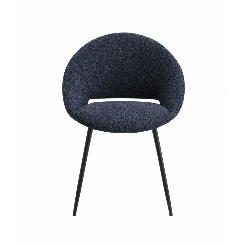 Chaise d'appoint Klaus (ensemble de 2), Black, Black, Black