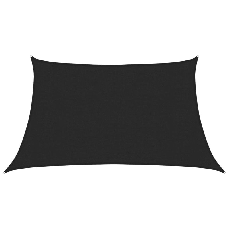 Dakota Fields Plastic Cover Retractable Freestanding Awning, 400cm W x 200cm D, Black
