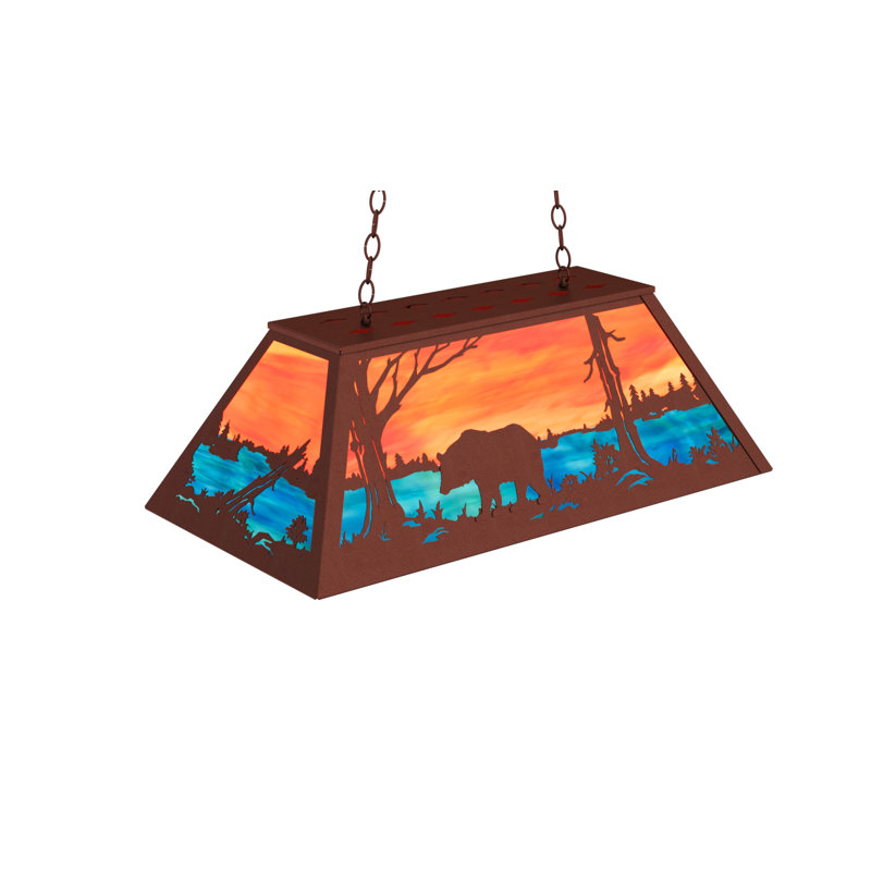 Farrar 6 - Light Pendant, Rust, Orange & Blue Green